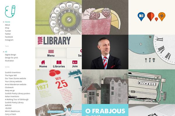 Mesh theme site design template sample
