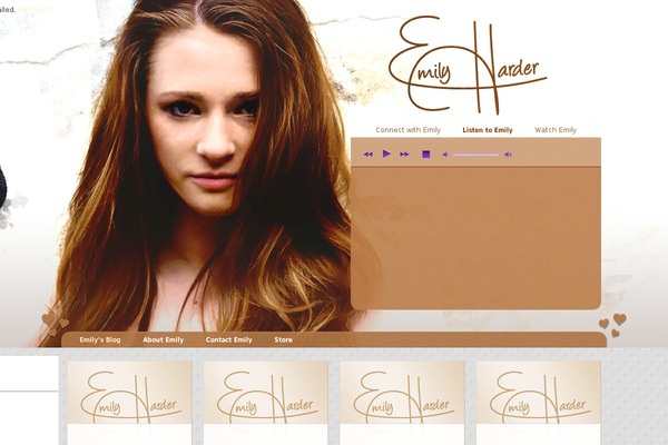 Emily theme site design template sample