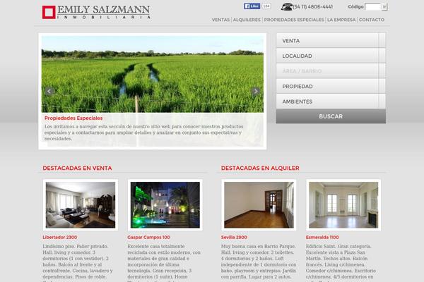 Emily theme site design template sample