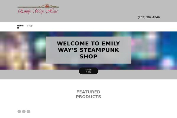 Boutique theme site design template sample