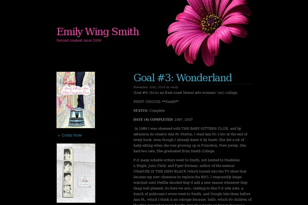emilywingsmith.com site used Pinkflower