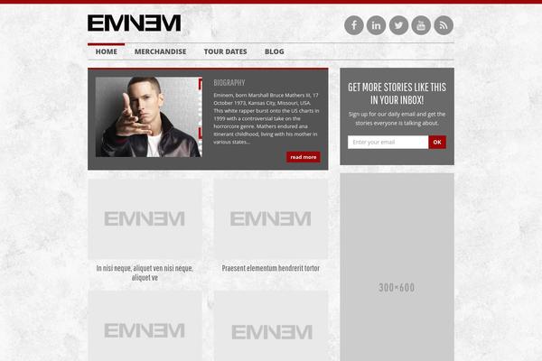 Theartist theme site design template sample