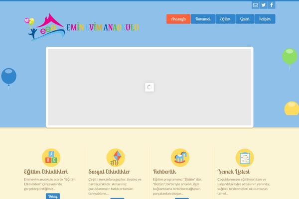 Happy Kids theme site design template sample