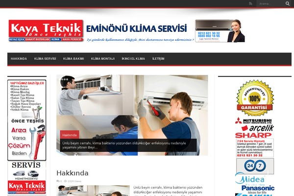 eminonuklimaservisi.net site used Arida_turk