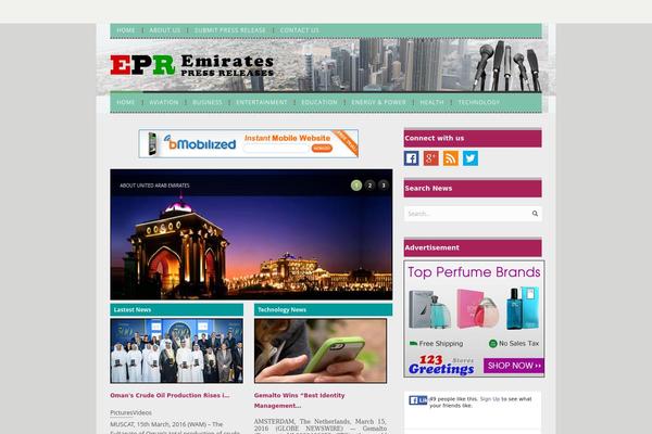 Evermore theme site design template sample