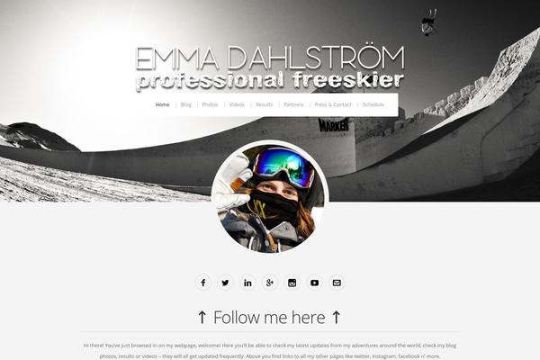Organic_profile theme site design template sample