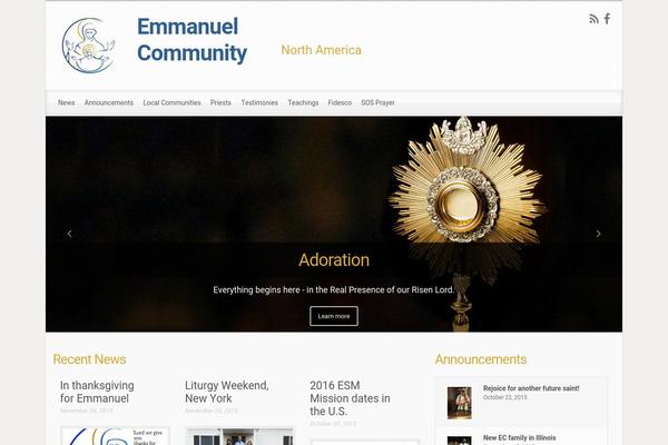 The Voux theme site design template sample