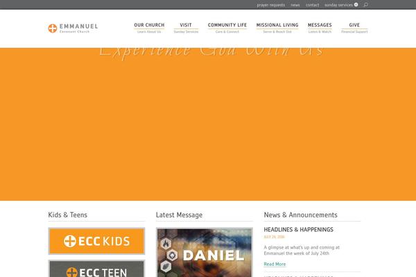 Ecc theme site design template sample