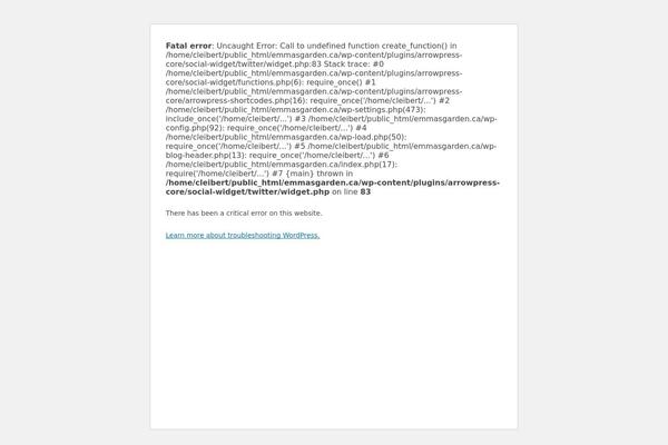 Site using Arrowpress-core plugin