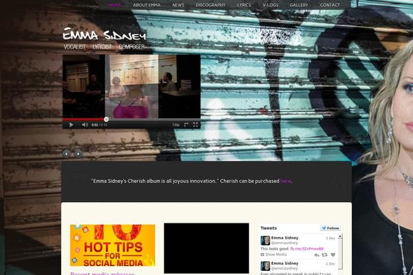 Music theme site design template sample