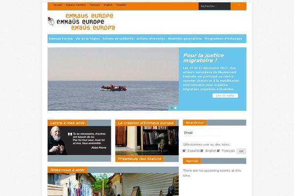 Emmaus theme site design template sample