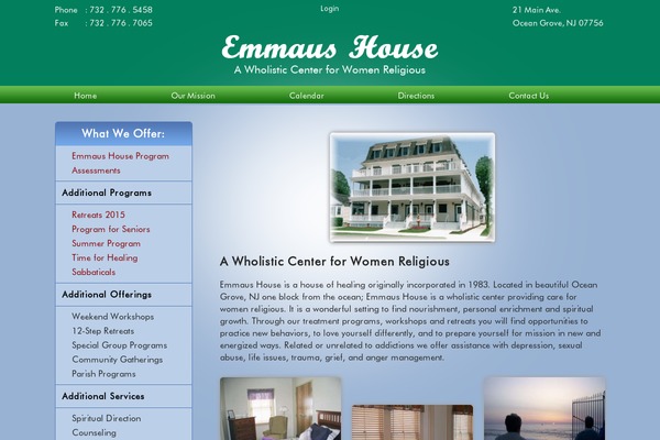 Emmaus theme site design template sample