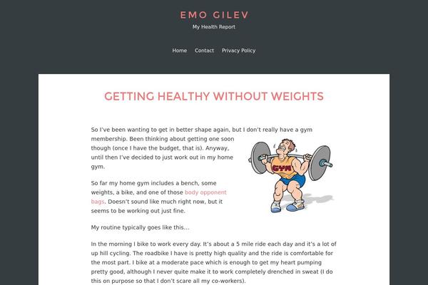 Solo theme site design template sample