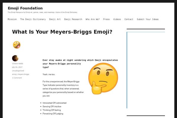 emojifoundation.com site used HitMag