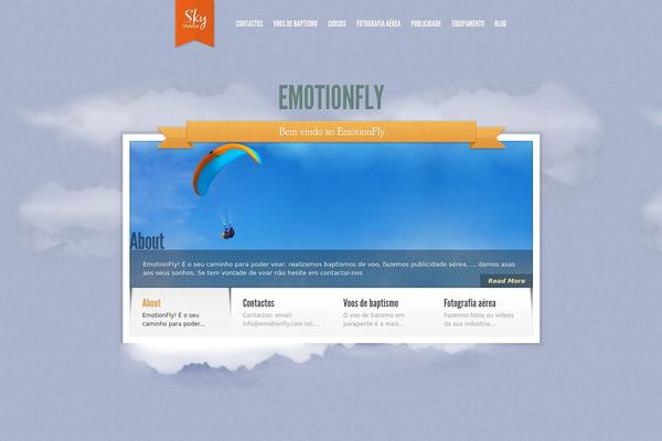 Sky theme site design template sample