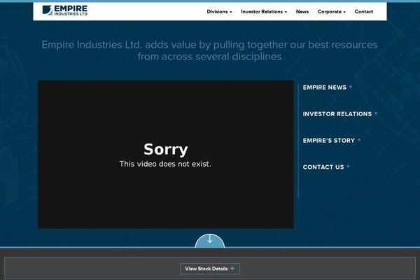 Empire theme site design template sample