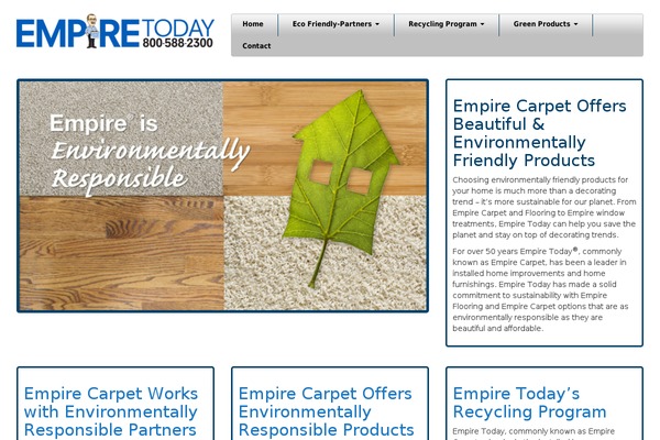 Eco theme site design template sample