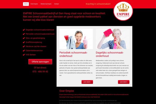 Empire theme site design template sample