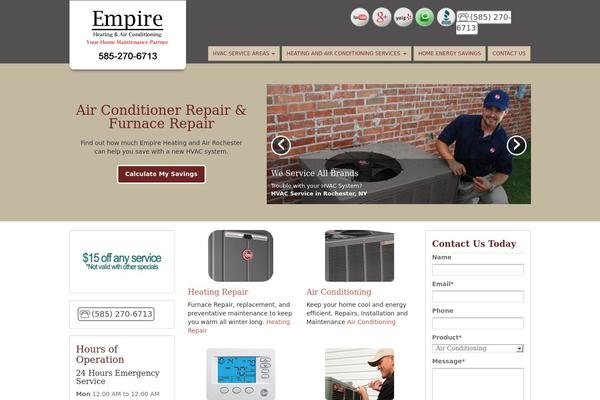 Hvac theme site design template sample