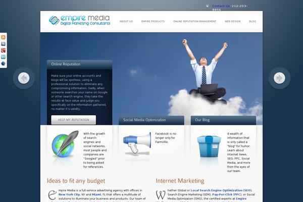 Site using Social Slider plugin