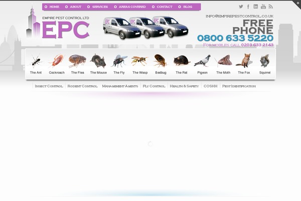 Pestcontrol theme site design template sample