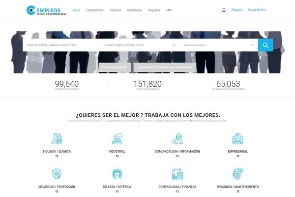Site using Wp-jobsearch plugin