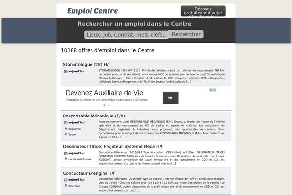 Emploi theme site design template sample