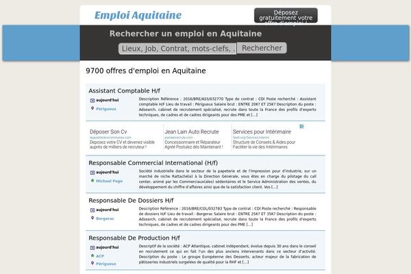 Emploi theme site design template sample