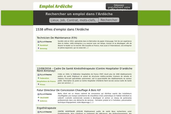 emploiardeche.com site used Emploi