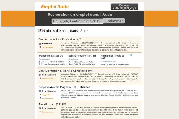 Emploi theme site design template sample