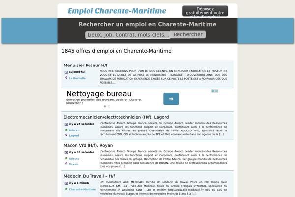 Emploi theme site design template sample