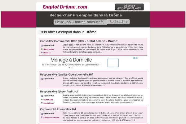 Emploi theme site design template sample