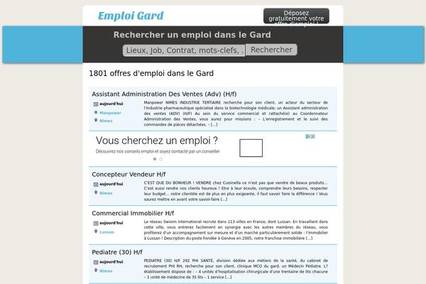 emploigard.com site used Emploi