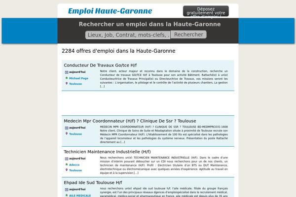 emploihautegaronne.com site used Emploi