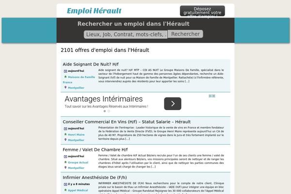 Emploi theme site design template sample