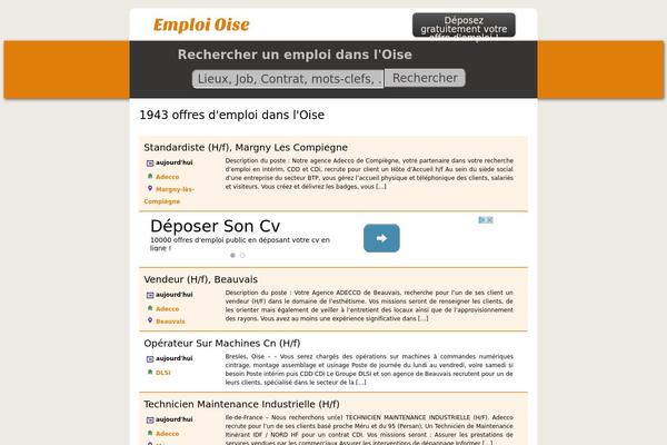 Emploi theme site design template sample