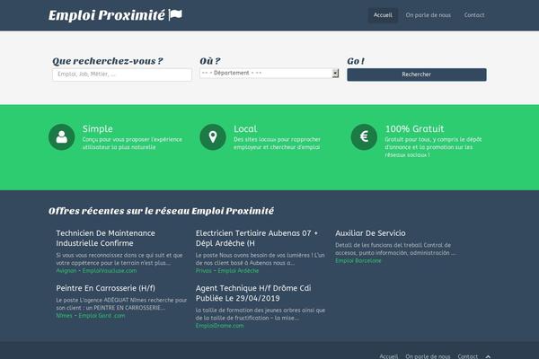 Flat Theme theme site design template sample