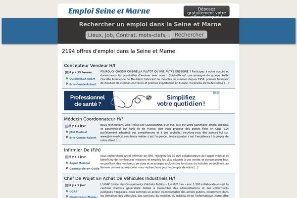Emploi theme site design template sample