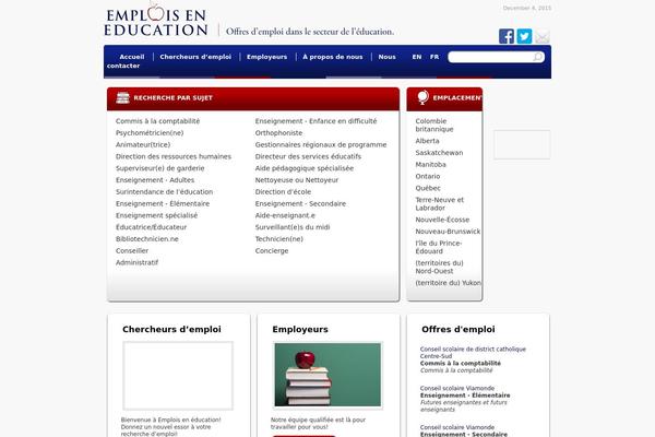 Jobs theme site design template sample