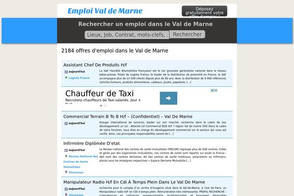 emploivaldemarne.com site used Emploi