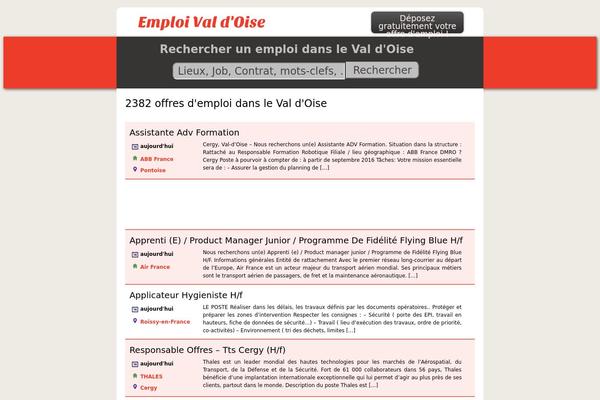 Emploi theme site design template sample