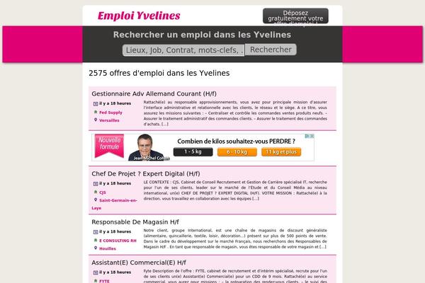 Emploi theme site design template sample