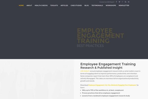 Divi Child theme site design template sample