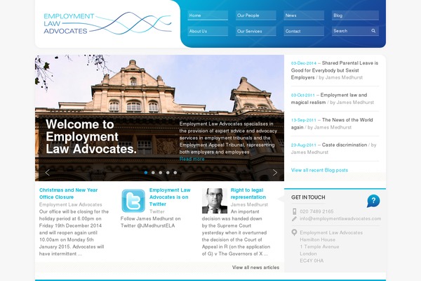 Ela theme site design template sample