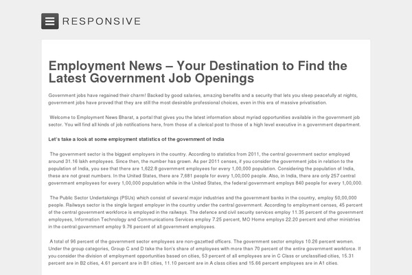 Responsive theme site design template sample