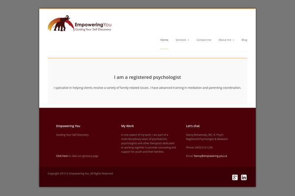 empowering-you.ca site used Line