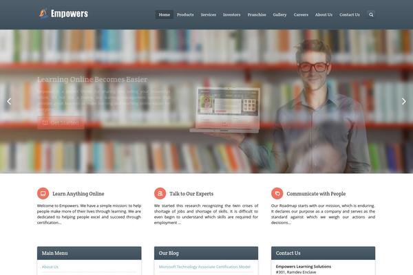 Emp theme site design template sample