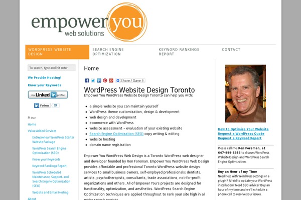 WordPress website example screenshot