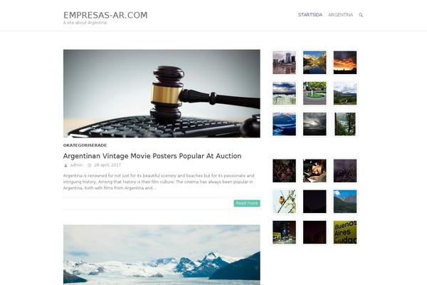 Interface Pro theme site design template sample