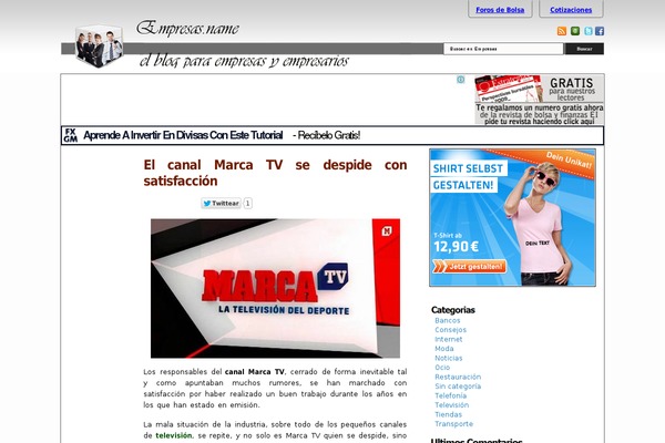 Blogs theme site design template sample